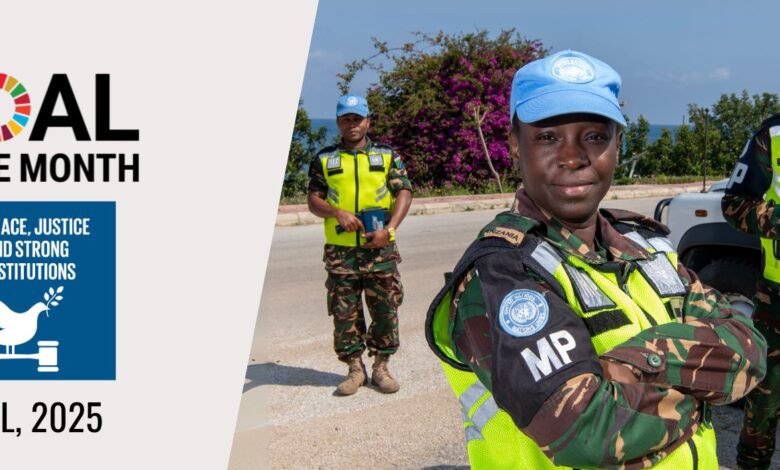 GOAL OF THE MONTH – Goal 16: Peace, Justice and Strong Institutions