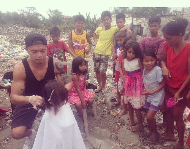 Mark Bustos free haircuts philippines
