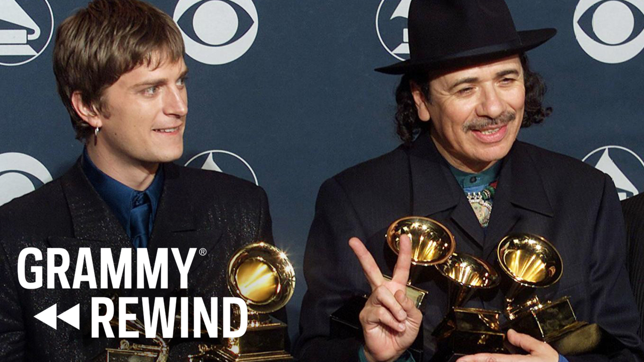 Watch Santana & Rob Thomas Self-Assuredly Win Record Of The Year For "Smooth" In 2000 | GRAMMY Rewind